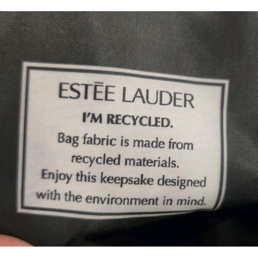 Estee Lauder Small Lightweight Make-Up Travel Bag Unique Designs Both Sides‎